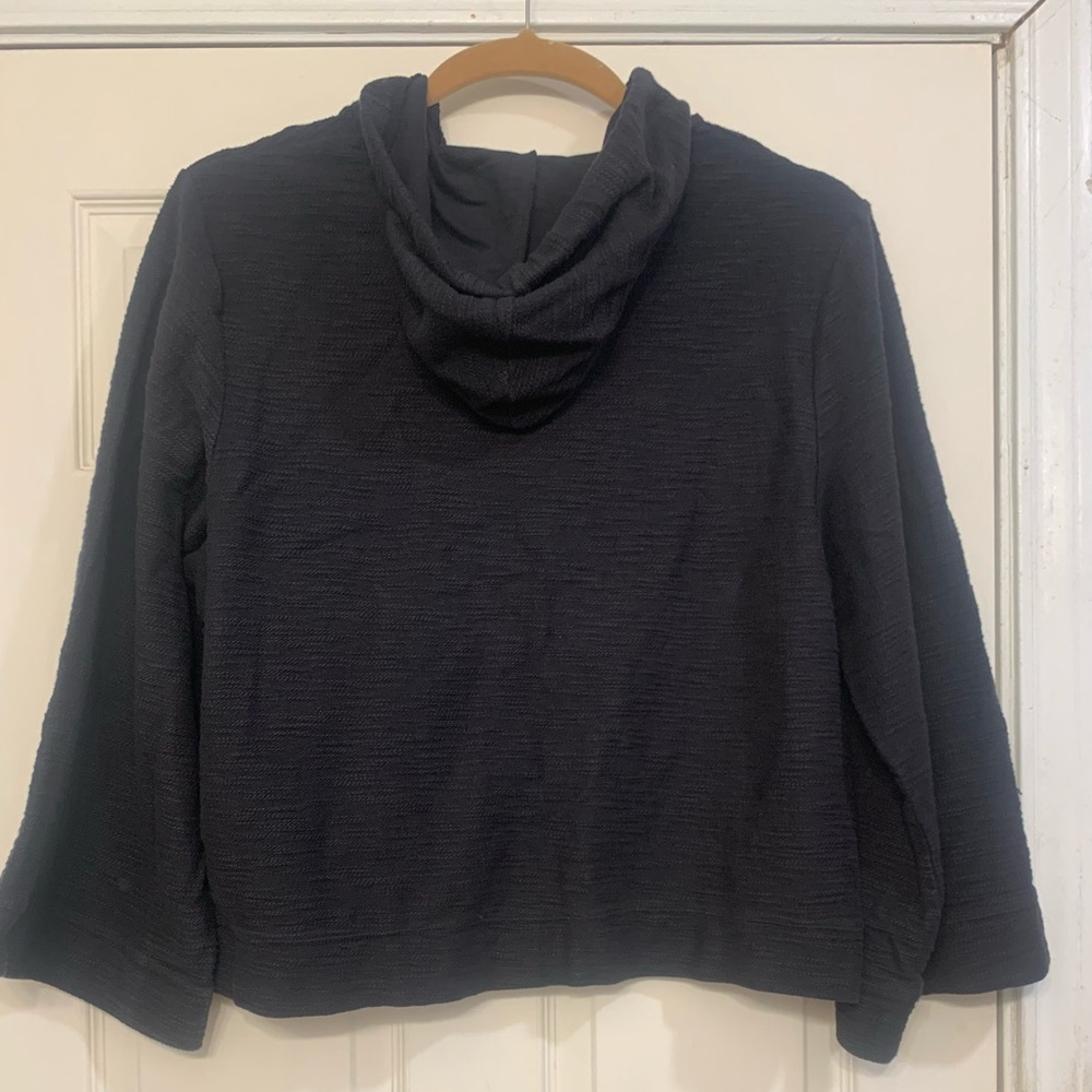 Venus Women’s Black Wide Sleeve 1X Hooded Pullover Sweater. 2720 - Picture 7 of 7